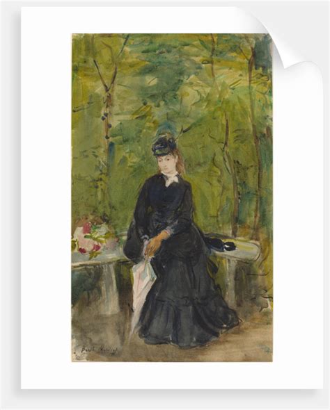 The Artists Sister Edma Seated In A Park Posters And Prints By Berthe