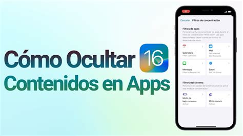 C Mo Ocultar Contenidos En Apps Aprovecha Modo De Concentraci N Youtube