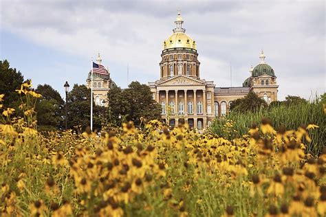 What Is The Capital Of Iowa Worldatlas