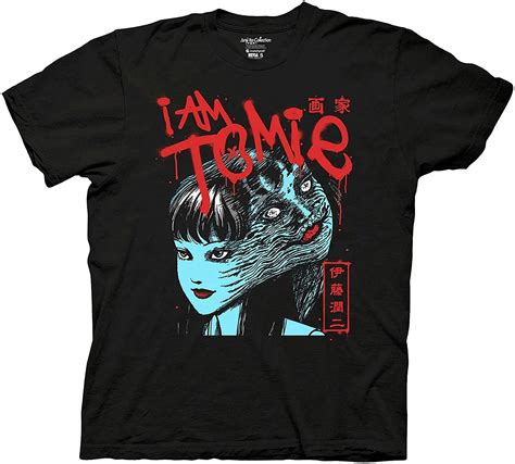 buy mens junji ito tomie shirt i am tomie kawakami shirt tomie manga anime graphic shirt