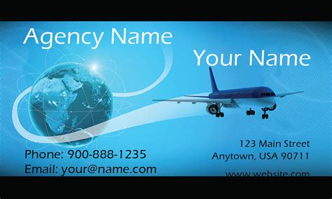 Sound too good to be true? Airplane and Globe Travel Agent Business Card - Design #901051