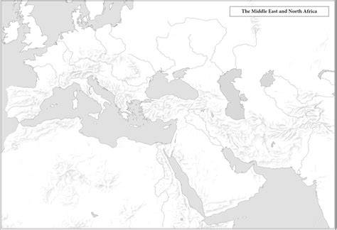 Middle East And North Africa Physical Geography Map Diagram Quizlet