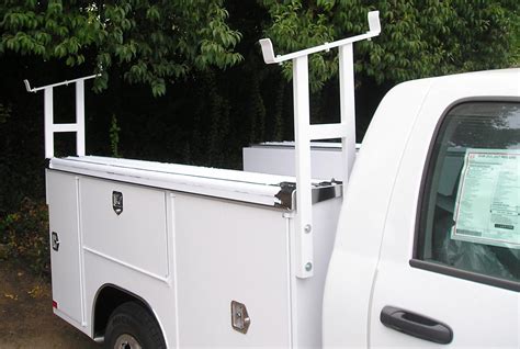 Simple The Side Mounted Ladder Rack For Service Body Harbor Truck