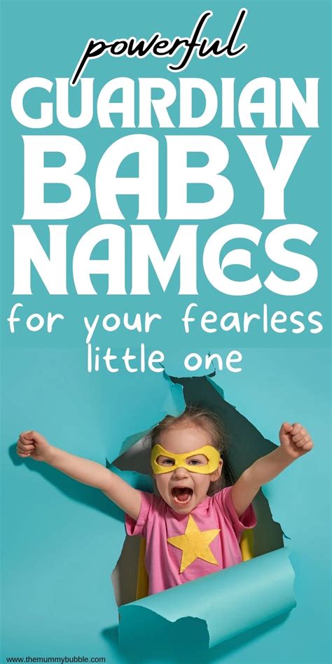 Guardian Names 100 Fearless Protector Baby Names The Mummy Bubble
