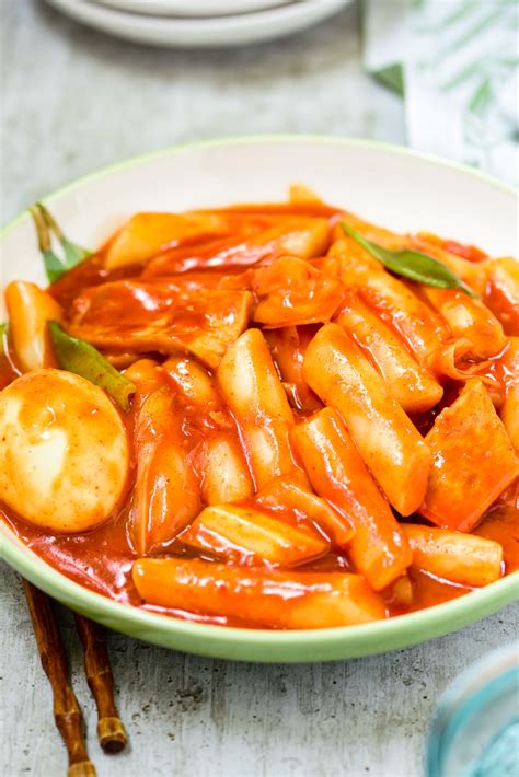 Tteokbokki Spicy Stir Fried Rice Cakes Korean Bapsang