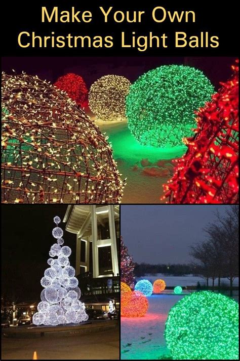 Make Your Own Christmas Light Balls Diy Projects For