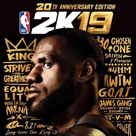 Lebron James ขึ้นปก Nba 2k19 20th Anniversary Edition Gamingdose