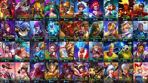 Mobile Legends All Skins Iosandroid Youtube