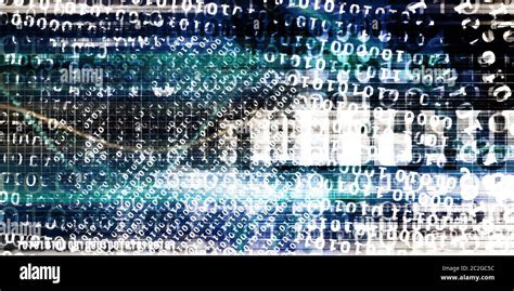 Abstract Futuristic Cyberspace Binary Code With Grunge Stock Photo Alamy