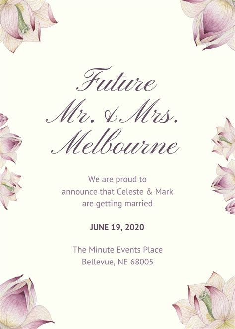 Wedding Announcement Templates