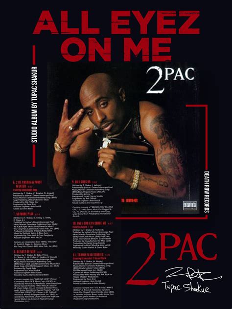 Tupac Shakur Black Owned All Eyez On Me 2pac Rap Etsy