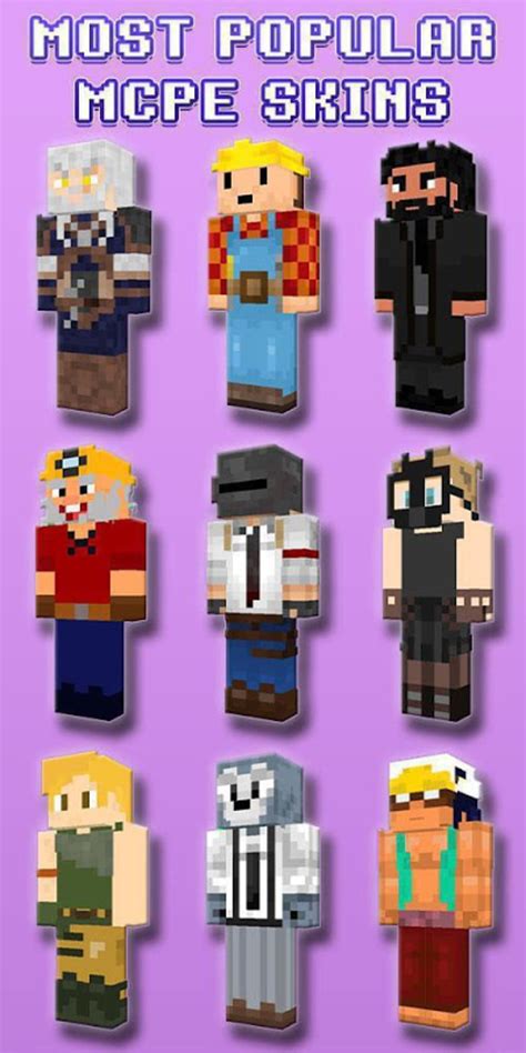 Skins For Minecraft Pe New Popular Skins 2021 Apk For Android Download