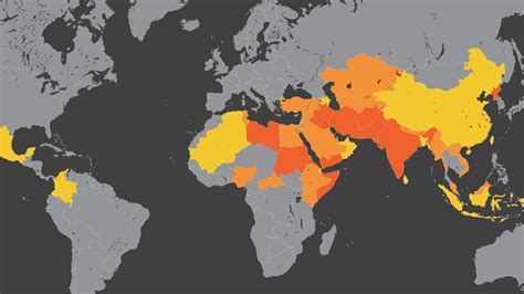 The Top 50 Countries Where Its Most Dangerous To Follow J News