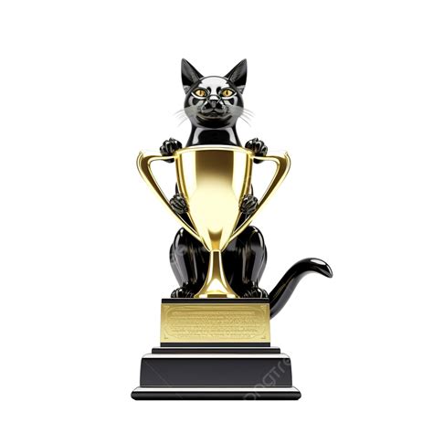 Cat Trophy Champion Trophy Sports Award Winner Prize Champions
