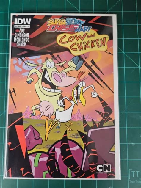 Idw Super Secret Crisis War Cow And Chicken 1 Very Fine And First