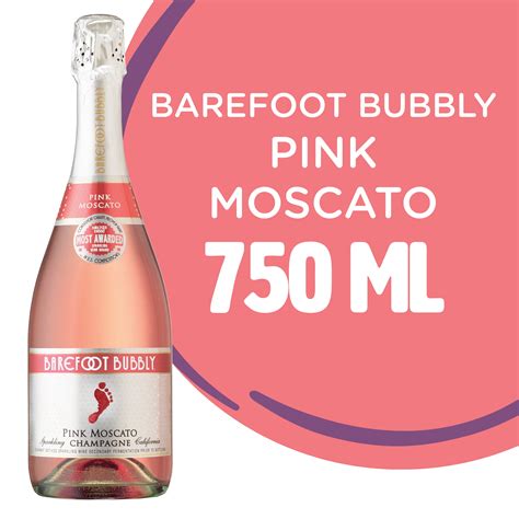 Barefoot Bubbly Pink Moscato Champagne 750 Ml Bottle