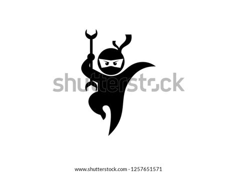 Ninja Logo Vector Stock Vector Royalty Free 1257651571