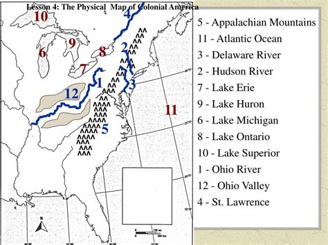 Physical Map Of Ohio River