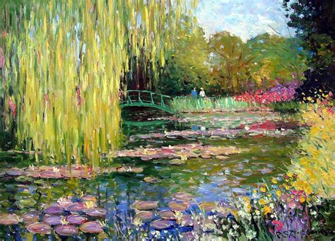 Monet painted some of his most famous paintings whilst living at giverny. Monet's Flower Garden In Giverny Schmidt's