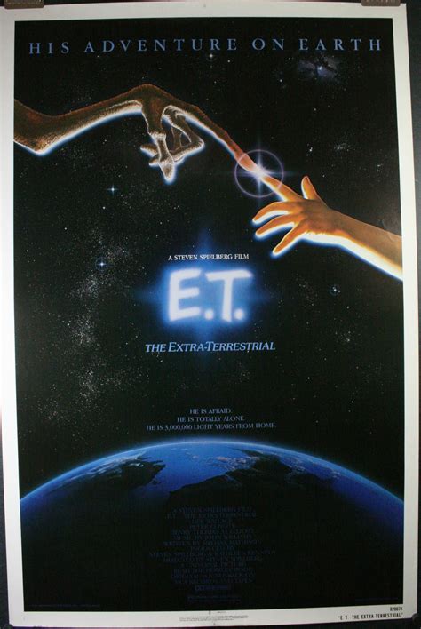 Et The Extra Terrestrial Original Rolled Movie Poster