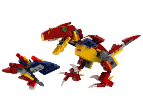 The lego 31102 3 in 1 creator fire dragon set was new out in january 2020 and i haven't seen a lot of alternate models out yet so i thought i'd design please note: MOC Dromaesaur and Pterosaur - 31102 alternate - Special ...