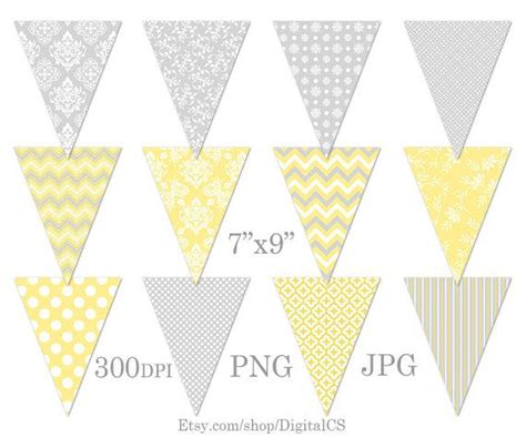 Printable Bunting Banner Clipart Clipart Bunting Clip Art Etsy Art