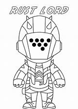 Fortnite Coloring Mini Spikes Figurine Warrior Suit Raskrasil sketch template