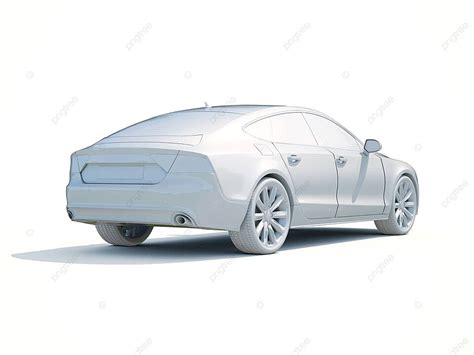 3d Car White Blank Template Blank White Car Template Vehicle Transport