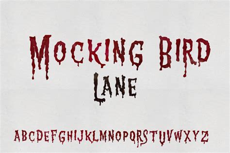 1313 Mockingbird Lane Font By Jeffbensch · Creative Fabrica 1313