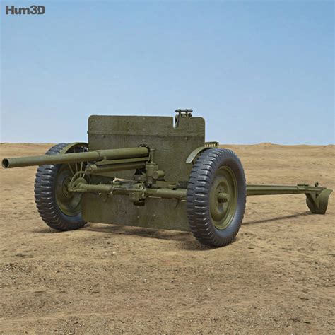 37 Mm Gun M3 3d Model Hum3d