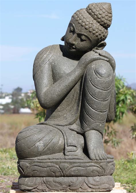 Sold Stone Resting Buddha Garden Statue 34 102ls412 Hindu Gods