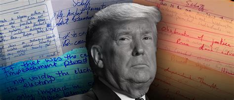 President Trump Impeachment Trial Read Senators Handwritten Notes