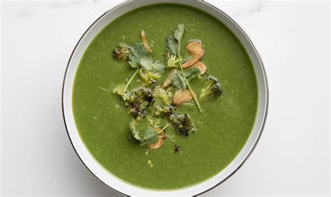 Spinach Broccoli Soup With Garlic And Cilantro Recipe Cilantro