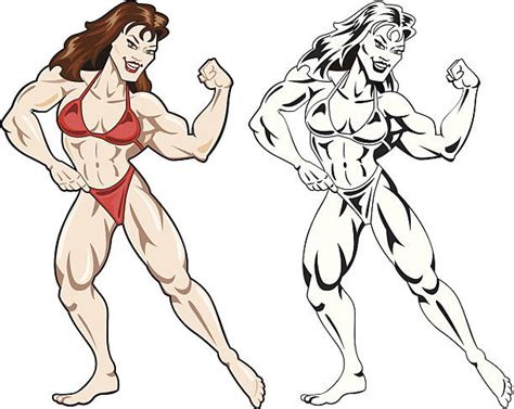 Best Female Bodybuilder Illustrations Royalty Free Vector Graphics And Clip Art Istock
