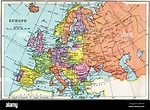 Map of Europe in the 1930's. From The Wonderland of Knowledge ...