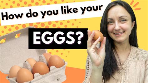 English Vocabulary Lesson Eggs 🍳 Food And Restaurant Vocabulary