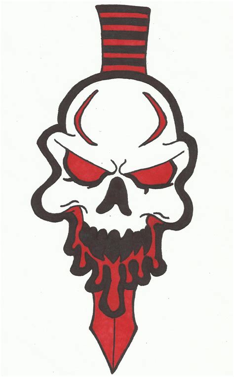 Bloody Skull Drawing Free Download On Clipartmag