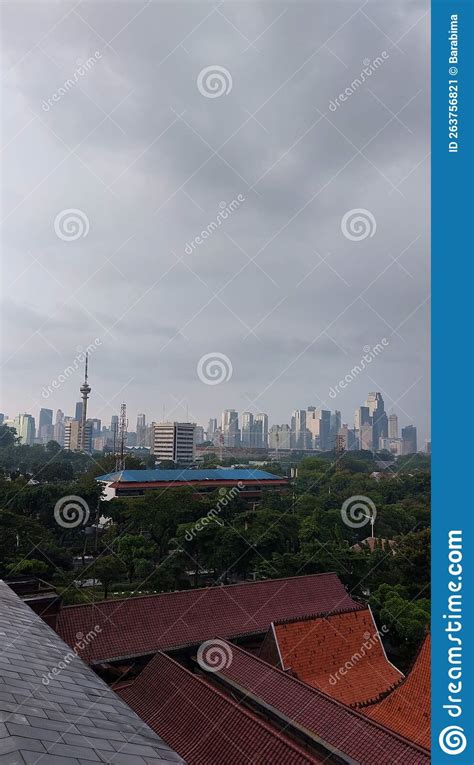 Cloudy Sky At The Town In The Morning Stock Image Image Of Tower