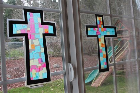 Frills Fluff And Trucks Stained Glass Cross Craft Tutorial
