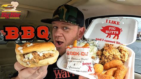 Cook Out ⭐bbq Pork Plate And Bbq Sandwich⭐ Food Review Youtube