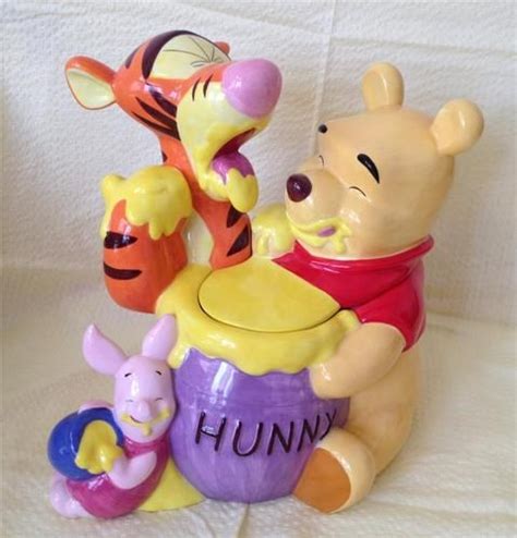 Disney S Winnie The Pooh Hunny Pot Cookie Jar With Tigger And Roo Antique Cookie Jars Cookie
