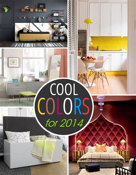 Every january, the home improvement industry forecasts the most popular paint colors for the upcoming year. 5 Cool Paint Colors for 2014