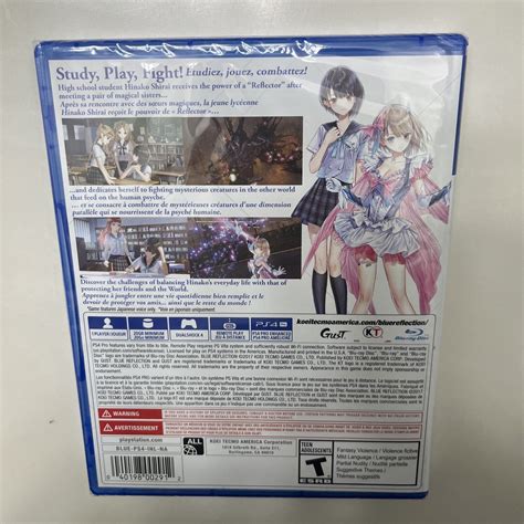 Blue Reflection Playstation 4 2017 Brand New Sealed Free Fast Shipping