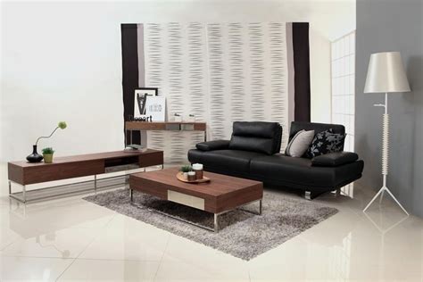 Walnut Veneer Mdf Living Room Furniture With Natural Finish 009
