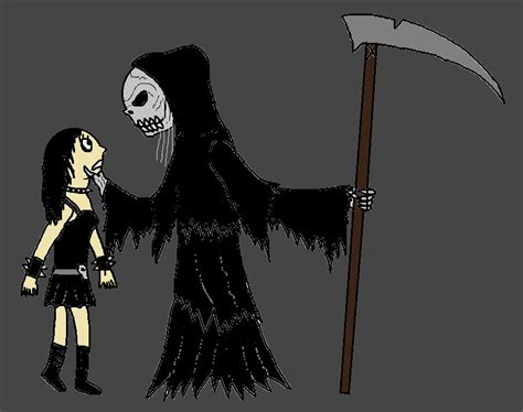 Gothic Girl Meets Grim Reaper By Dark Rider28 On Deviantart