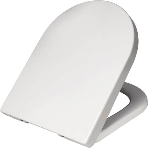 D Shape Toilet Seat White Soft Slow Close Hinge Quick Release Toilet Seat Amazon Co Uk DIY Tools