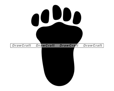 Bigfoot Footprint Svg Bigfoot Tracks Svg Sasquatch Svg Etsy