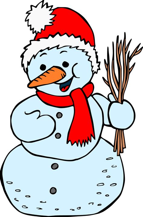 Snowman Snow Christmas Free Vector Graphic On Pixabay