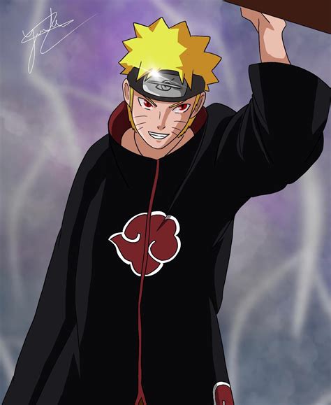 Akatsuki naruto, tried to make it look as legit as possible 😂 : Naruto