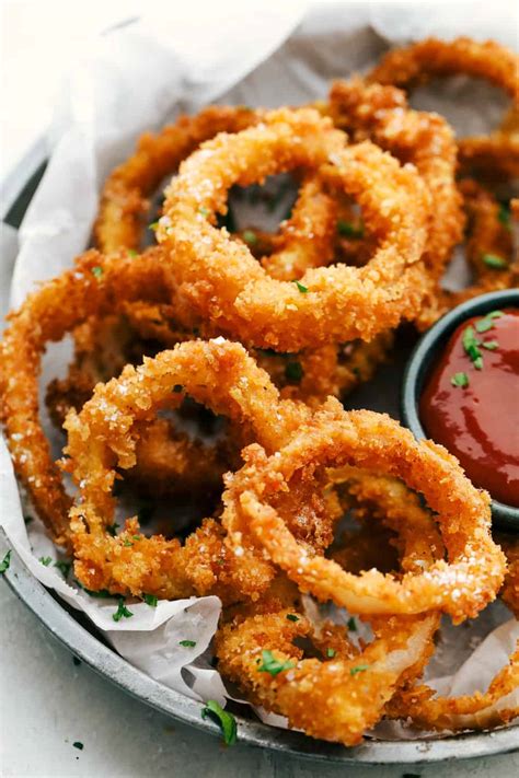 Crispy Onion Rings Baked Or Fried Yummy Recipe
